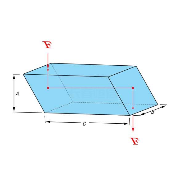 Rhombic prism